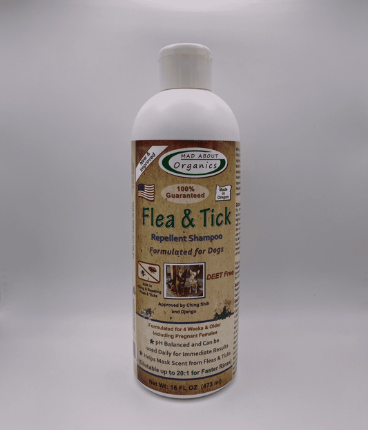 Mad About Organics Flea & Tick Repellent Shampoo 16oz