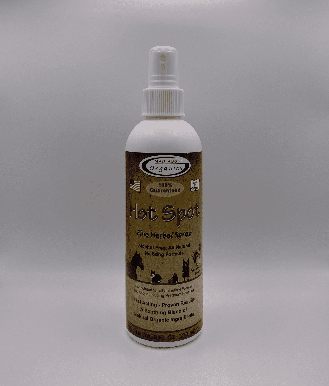 Mad About Organics Herbal Hot Spot Spray 8oz