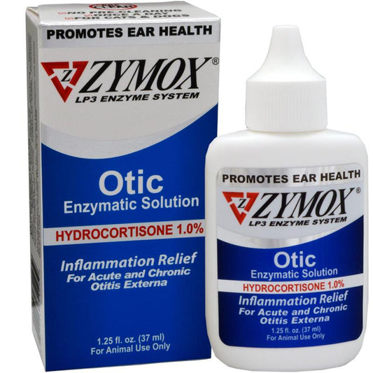 Zymox Otic Enzymatic Solution w/ 1% Hydrocortisone 1.25oz